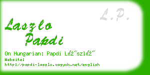 laszlo papdi business card